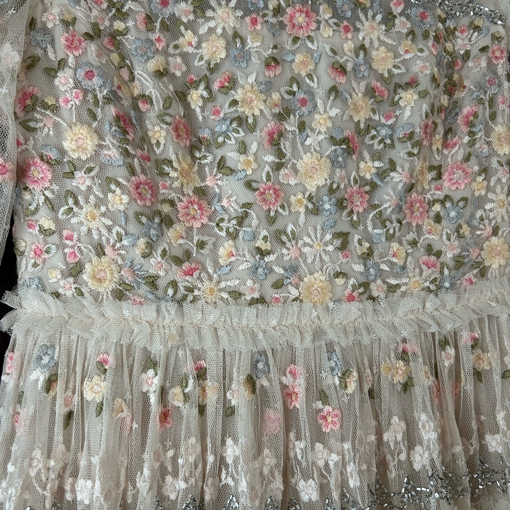 Needle & Thread Cream Lace Dress - Picture 3 of 4